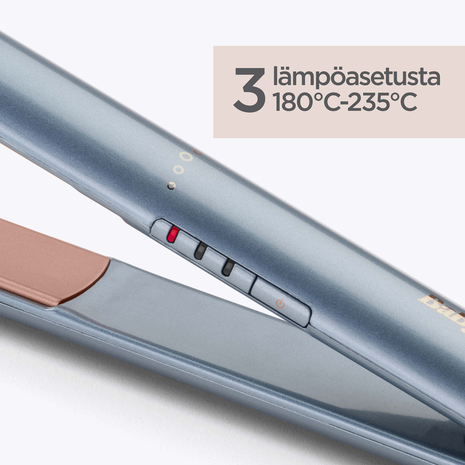 3 l&auml;mp&ouml;asetusta 180&deg;C-235&deg;C
